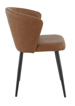 Chaise d'intérieur marron 81x56x60 cm Mikka - FLEXMOB Online