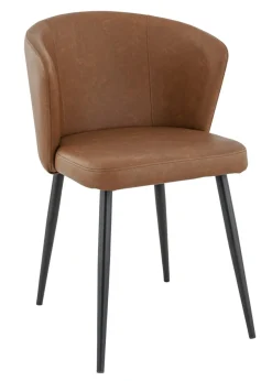 Chaise d'intérieur marron 81x56x60 cm Mikka - FLEXMOB Online