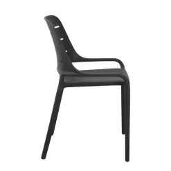 Chaise gris anthracite 82x53x52 cm Foggia - FLEXMOB Online