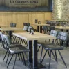Chaise gris anthracite 81x48x60 cm Maurice - FLEXMOB Online