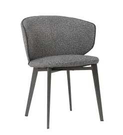 Chaise gris 75x58x56 cm Maxime - FLEXMOB Discount