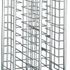 Chariot cafétéria beige inox 2 colonnes 12 plateaux entrée côte à côte - Aucune Discount