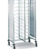 TOURNUS Chariot cafétéria beige inox 2 colonnes 12 plateaux entrée côte à côte Sale
