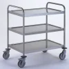 Chariot de service inox 3 niveaux 109,5x69,5x96 cm 150 kg - TOURNUS Clearance
