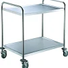 PRO.COOKER Chariot de service inox 2 niveaux 85,5x53,5x92,5 cm 80 kg
