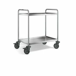 B.PRO Chariot de service inox 2 niveaux 90x60x95 cm 120 kg Sale