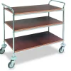 Chariot de service 3 plateaux brun bois - ROCAM Best