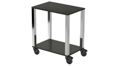 Chariot de service 2 plateaux noir acier - PINTINOX Sale
