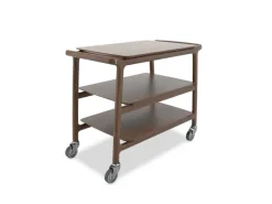ROCAM Chariot de service 3 plateaux noyer bois Arianna Online