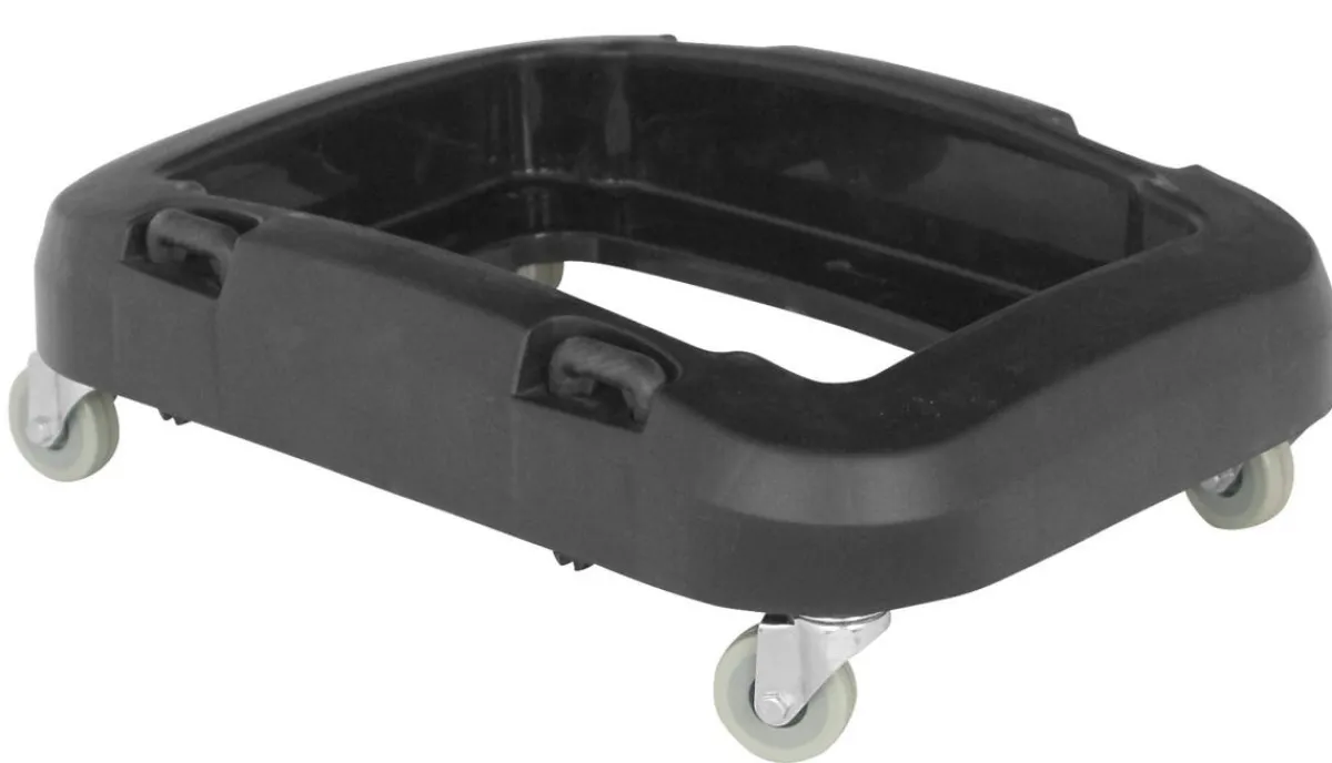 Chariot de tri sélectif plastique noir - PROBBAX