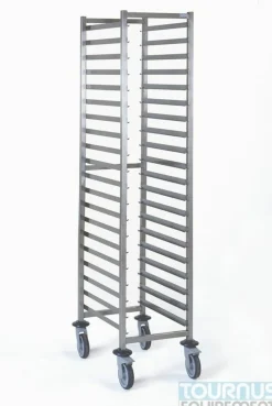 Chariot inox sens largeur GN 1/1 20 niveaux - TOURNUS Outlet