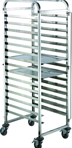 Chariot inox sens largeur Pâtissier 16 niveaux - PRO.COOKER New