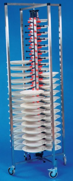 PLATEMATE Chariot porte-assiettes garnies inox 84 assiettes maximum New