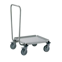 TOURNUS Chariot porte-casiers de lavage inox 67x50x90 cm 150 kg plate_length 50 cm inox Sale