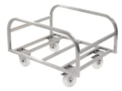 GILAC Chariot pour bac de stockage 100L inox 64,5x53,2x48 cm 120 kg plate_length 53,2 cm inox Clearance