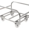 Chariot pour bac de stockage 220L inox 82,5x51x62,5 cm 240 kg plate_length 51 m inox - GILAC Discount