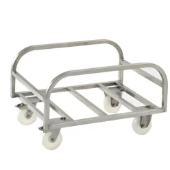 GILAC Chariot pour bac profond 170L inox 76x56,5x46,7 cm plate_length 56,5 cm Best