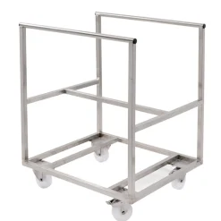 Chariot pour patière 170 L inox 75x65x90 cm plate_length 65 cm - GILAC Sale