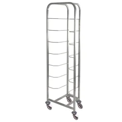 échelle boulangère 8 niveaux inox 59x40x180 cm plate_length 40 cm - GILAC Outlet
