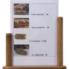 Chevalet de table rectangulaire marron 23x20x6 cm Classique - SECURIT Clearance