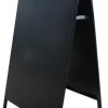 Chevalet de trottoir rectangulaire noir 80x65x120 cm - BEQUET MANUFACTURE New