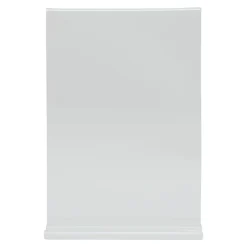 SECURIT Chevalet porte-affiche 2 faces droit rectangulaire transparent 21x14,8 cm Acrylic Hot