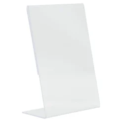 SECURIT Chevalet porte-affiche 2 faces oblique 15x10,5x5 cm Acrylic Discount