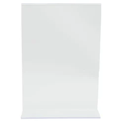SECURIT Chevalet porte-affiche 2 faces oblique 15x10,5x5 cm Acrylic Discount