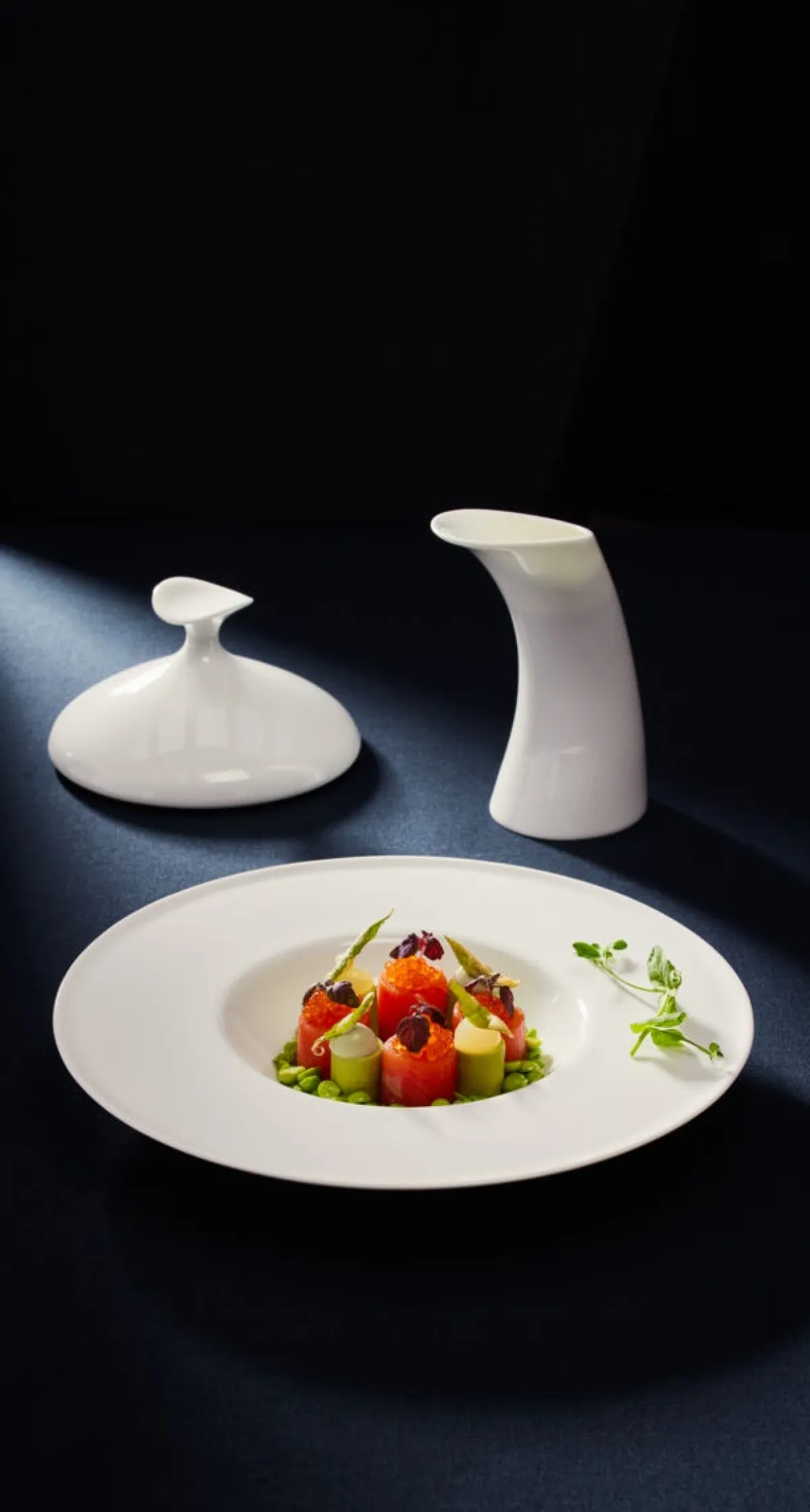 RAK Cloche pour assiette creuse gourmet rond blanc porcelaine bone china Ø 16,4 cm Bravura Clearance