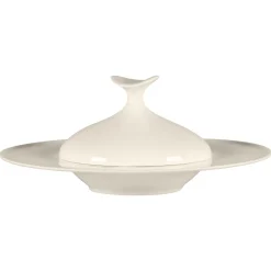 RAK Cloche pour assiette creuse gourmet rond blanc porcelaine bone china Ø 16,4 cm Bravura Clearance