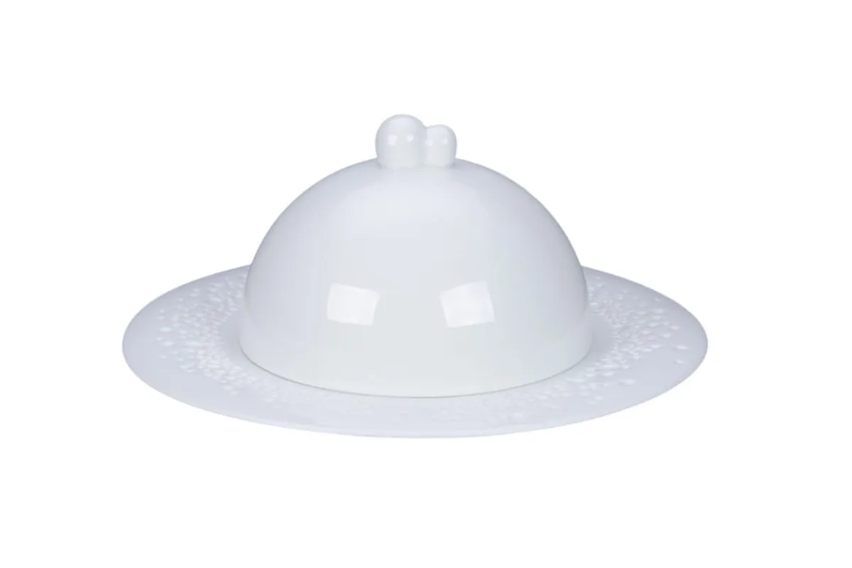 RAK Cloche pour assiette rond blanc porcelaine bone china Ø 18 cm Feelings Hot