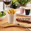 PRO.MUNDI Cône à frites rond blanc porcelaine Ø 8 cm Best