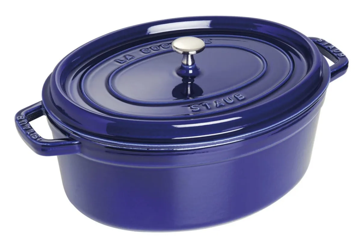 STAUB Cocotte avec couvercle fonte d'acier Sans revêtement Avec couvercle 31x25x16,7 cm 5,5 L Best