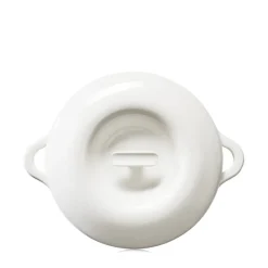 Cocotte avec couvercle pour induction rond Blanc albâtre porcelaine culinaire Ø 26 cm Bombance - REVOL Online