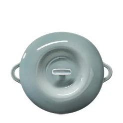 REVOL Cocotte avec couvercle pour induction rond Gris nuage porcelaine culinaire Ø 31 cm Bombance Clearance
