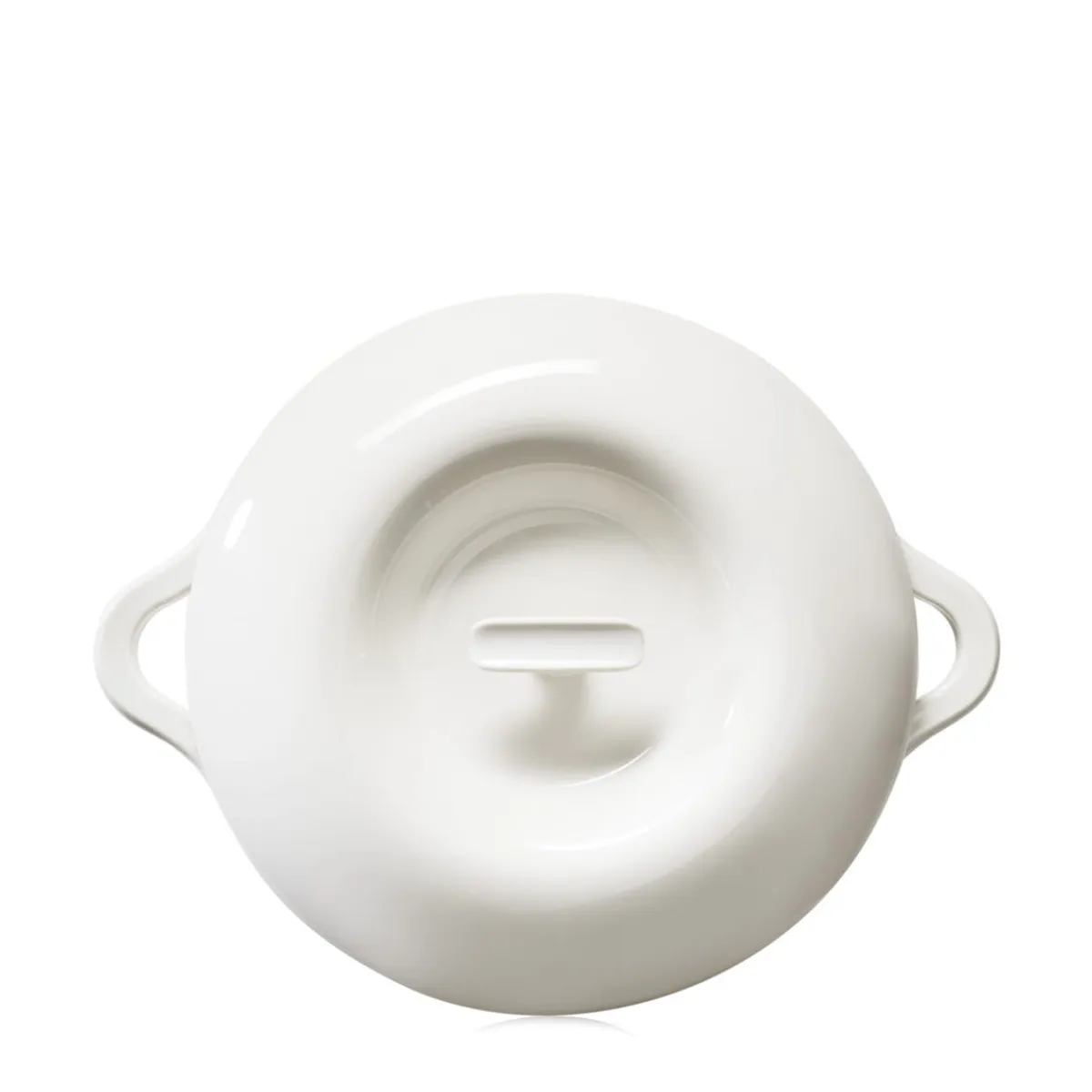 REVOL Cocotte avec couvercle pour induction rond Blanc albâtre porcelaine culinaire Ø 29 cm Bombance Clearance