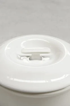 REVOL Cocotte avec couvercle pour induction rond Blanc albâtre porcelaine culinaire Ø 29 cm Bombance Clearance