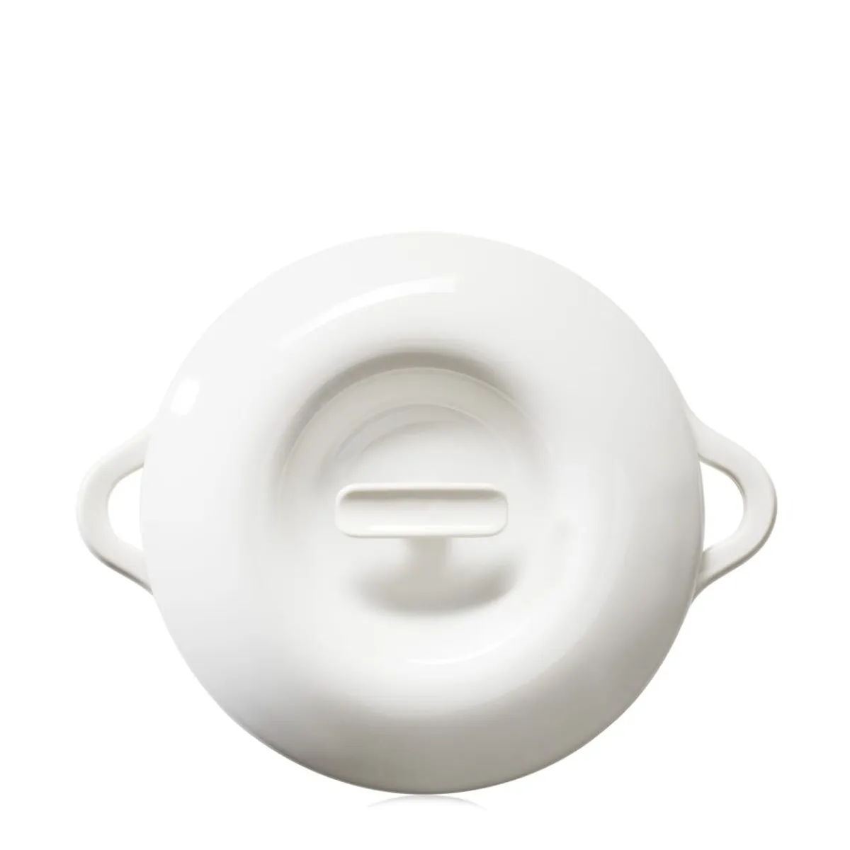 REVOL Cocotte avec couvercle rond Blanc albâtre porcelaine culinaire Ø 22 cm Bombance Hot