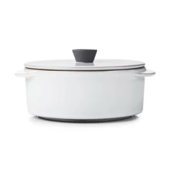 REVOL Cocotte avec couvercle rond blanc porcelaine culinaire Ø 12 cm Caractère Hot