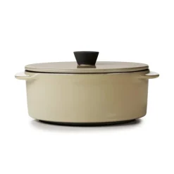 Cocotte avec couvercle rond beige porcelaine culinaire Ø 12 cm  Caractère - REVOL Clearance