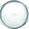 Cocotte avec couvercle rond transparent verre borosilicate Ø 21 cm - Aucune Best
