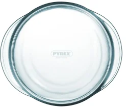 Cocotte avec couvercle rond transparent verre borosilicate Ø 21 cm - Aucune Best