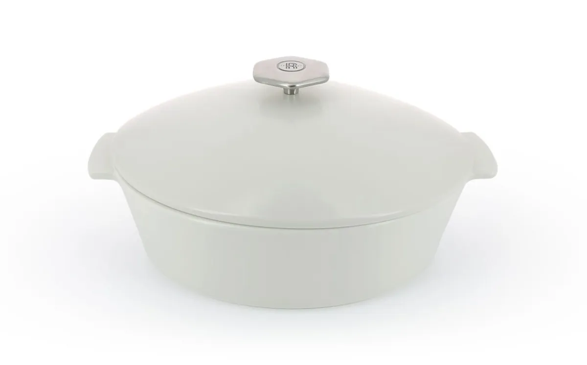 Cocotte avec induction ovale blanc porcelaine culinaire 32,5 cm ution 2 - REVOL Outlet