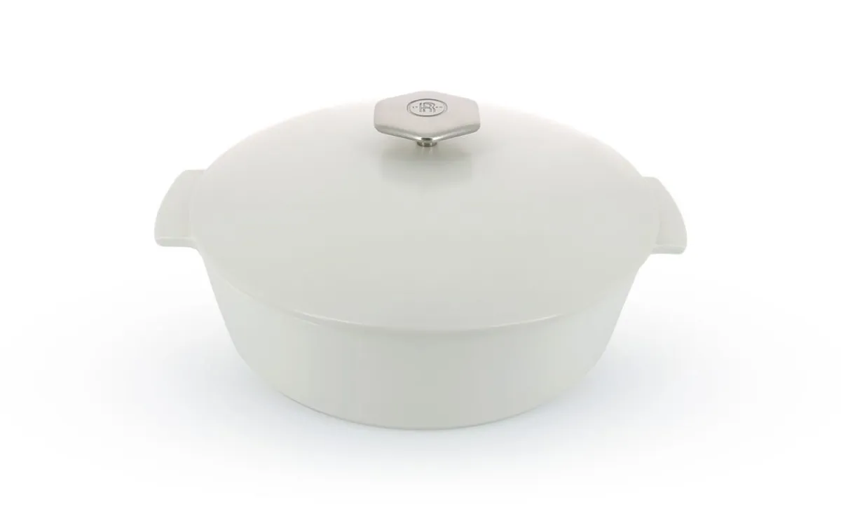 Cocotte avec induction rond blanc porcelaine culinaire Ø 28 cm ution 2 - REVOL Hot