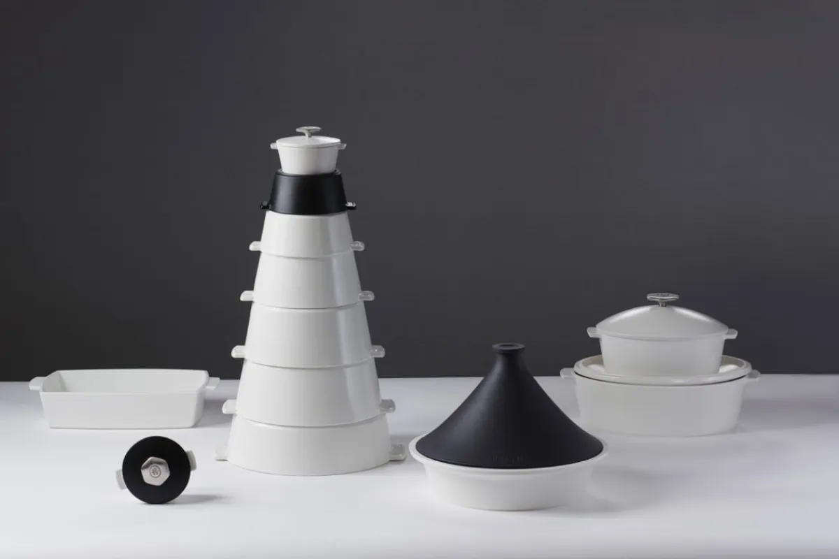 Cocotte avec induction rond blanc porcelaine culinaire Ø 22 cm ution 2 - REVOL Hot