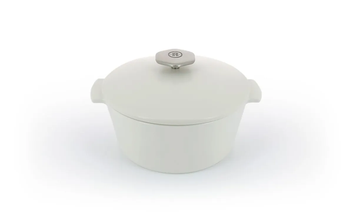 Cocotte avec induction rond blanc porcelaine culinaire Ø 22 cm ution 2 - REVOL Hot
