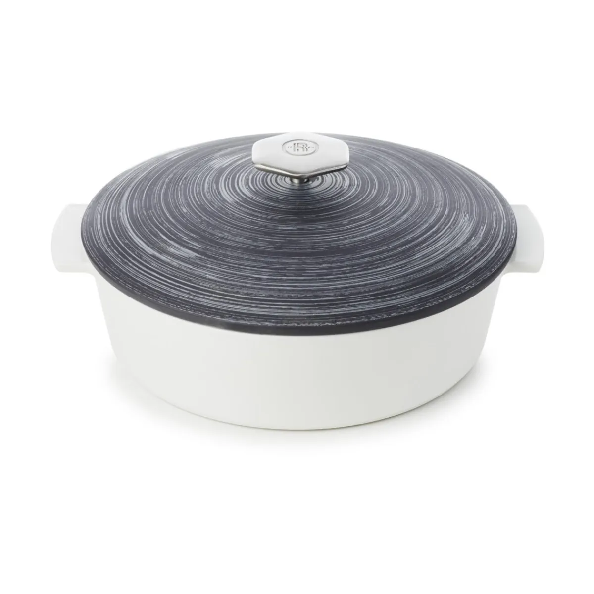 REVOL Cocotte basse rond noir porcelaine culinaire Ø 28 cm ution 2 Outlet