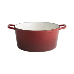 Cocotte fonte d'acier inox Sans revêtement Avec couvercle 28x28x13 cm 6 L 5 Stars - APS Best