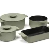 Cocotte fonte d'acier Sans revêtement Avec couvercle Ø 23 cm 12 cm 300 cl Surface - SERAX New
