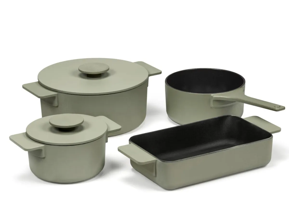 Cocotte fonte d'acier Sans revêtement Avec couvercle Ø 23 cm 12 cm 300 cl Surface - SERAX New